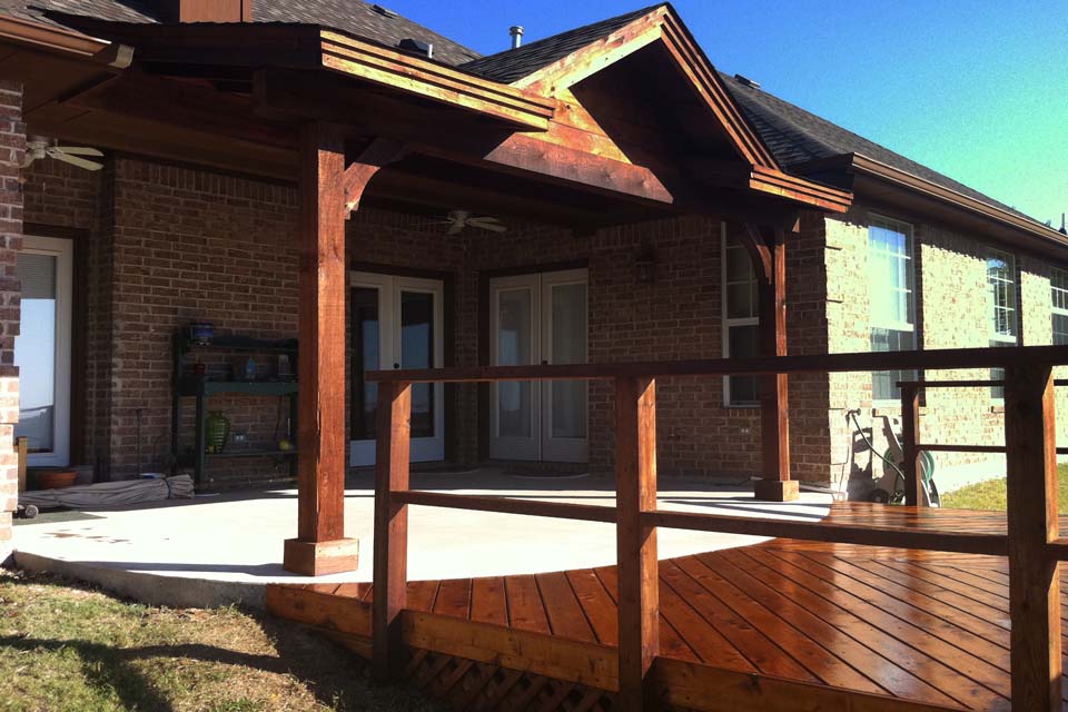 Backyard Deck & Patio Cover In Frisco Texas - Hundt Patio Covers and Decks